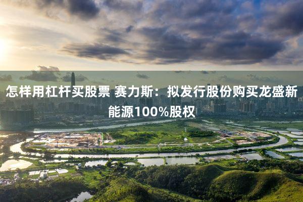 怎样用杠杆买股票 赛力斯：拟发行股份购买龙盛新能源100%股权