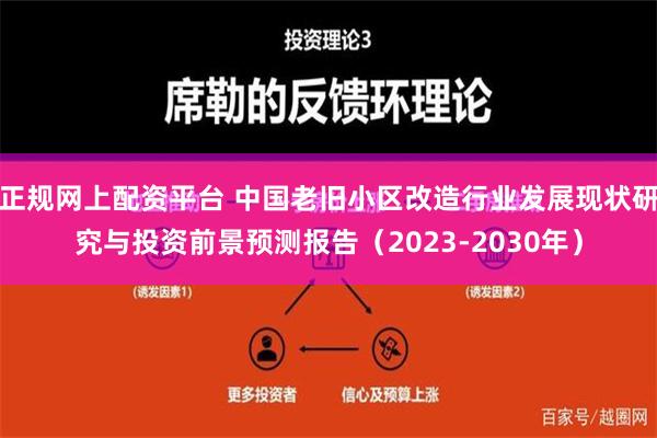 正规网上配资平台 中国老旧小区改造行业发展现状研究与投资前景预测报告（2023-2030年）