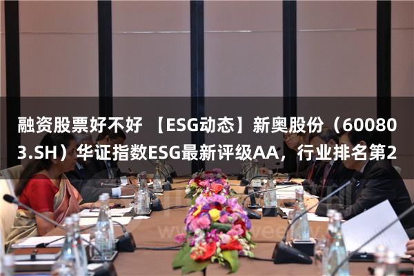 融资股票好不好 【ESG动态】新奥股份（600803.SH）华证指数ESG最新评级AA，行业排名第2