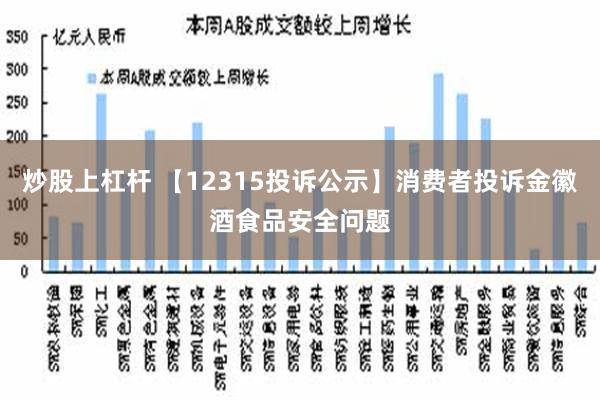 炒股上杠杆 【12315投诉公示】消费者投诉金徽酒食品安全问题