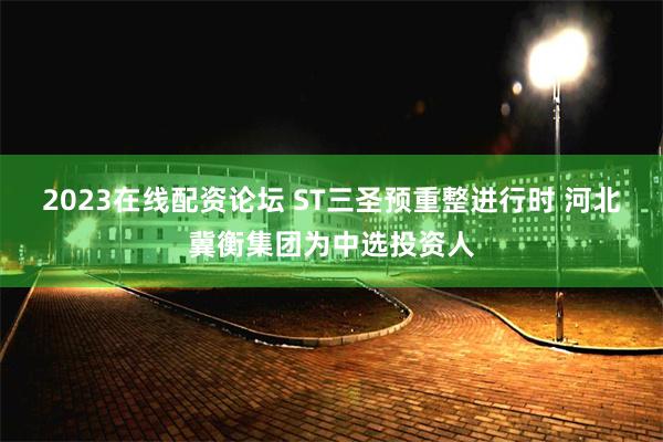 2023在线配资论坛 ST三圣预重整进行时 河北冀衡集团为中选投资人